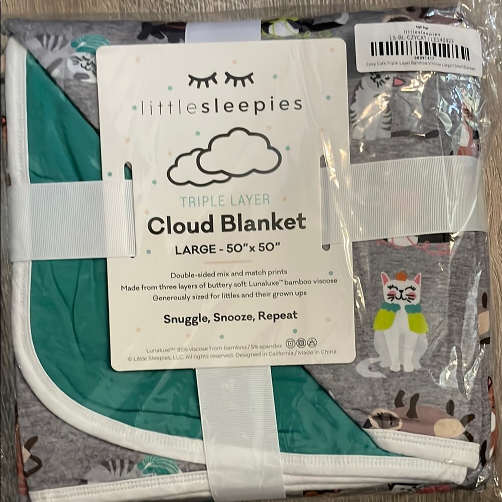 Little Sleepies cozy cats cloud